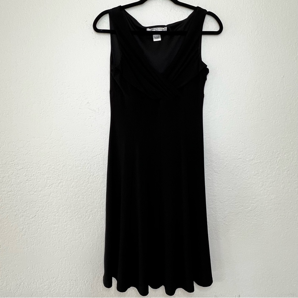 Evan Picone Sleeveless V‎ Neck Knee Length Cocktail Dress Women’s Petite Size 6P